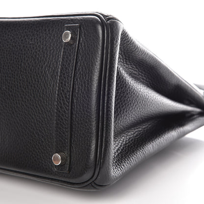Hermes Taurillon Clemence Birkin 30 Black 37 of 42