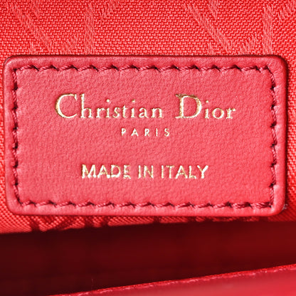 Christian Dior Lambskin Cannage Dioramour Small My ABCDior Lady Dior Fraise 6 of 10