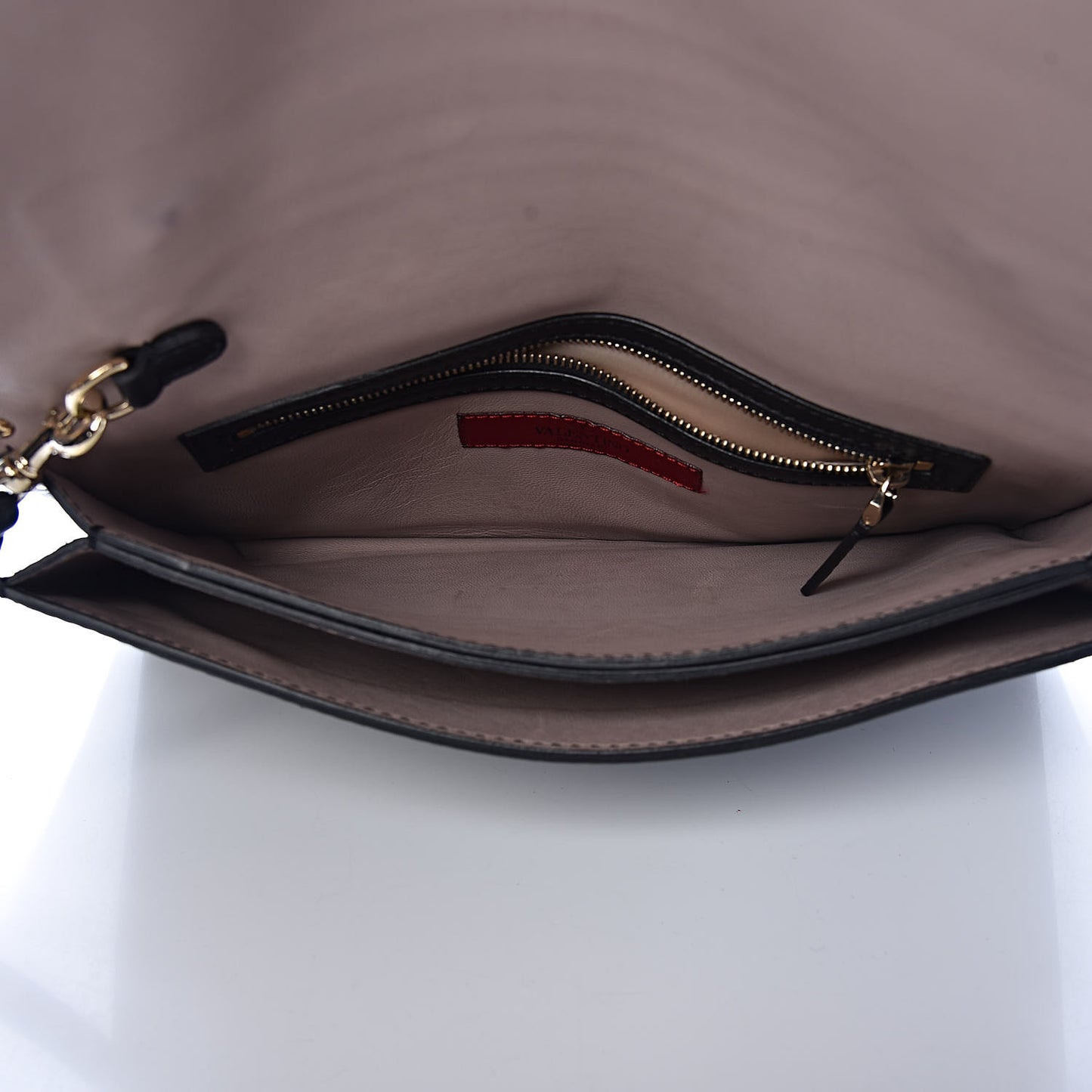 Nappa Rockstud Wristlet Clutch Black