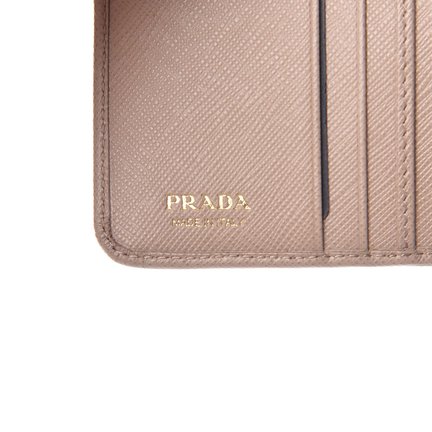 Saffiano Metal Compact Wallet Cipria