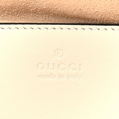 Gucci Calfskin Matelasse Small GG Marmont Chain Shoulder Bag White 5 of 8