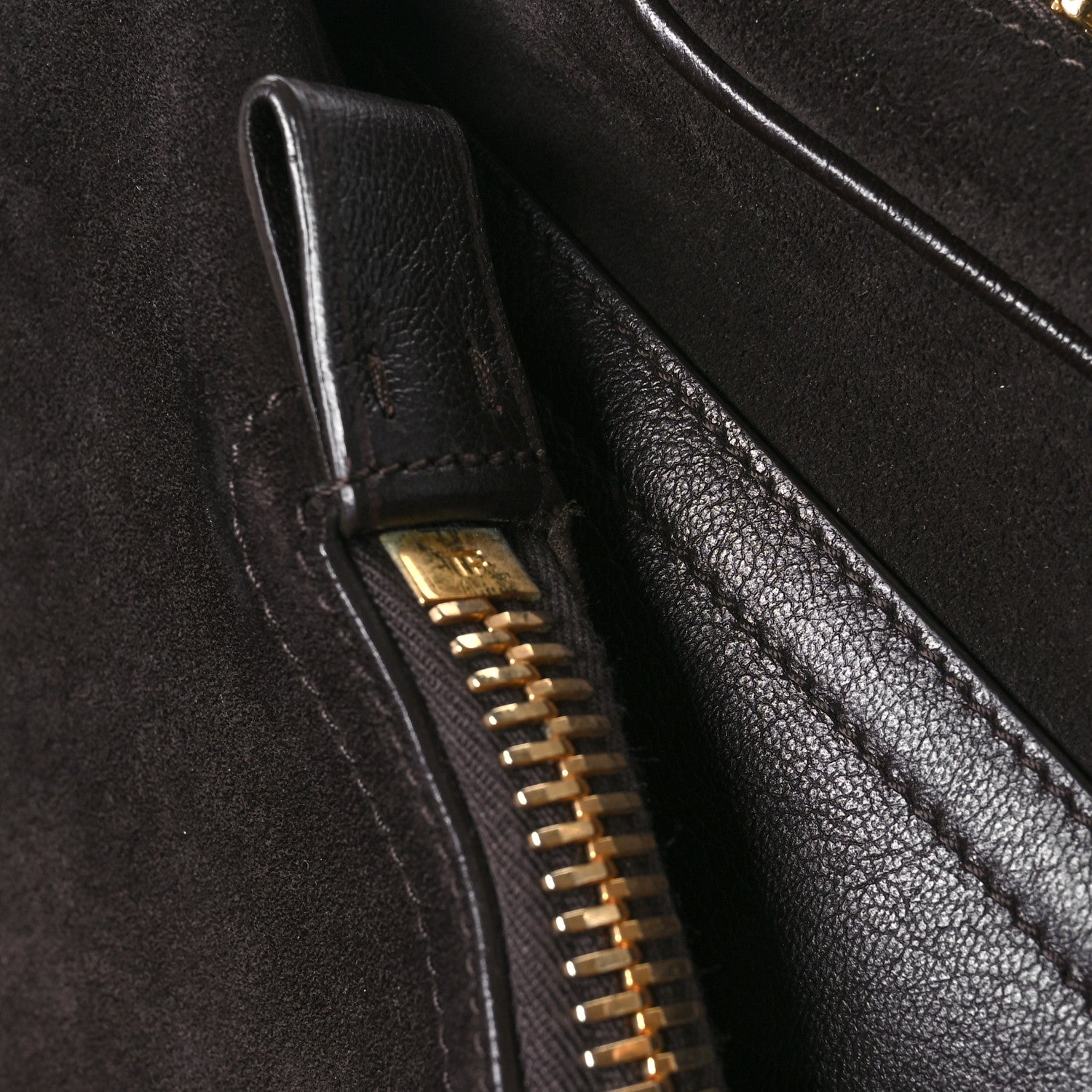 Tom Ford Suede Calfskin Jennifer Crossbody Brown 13 of 15