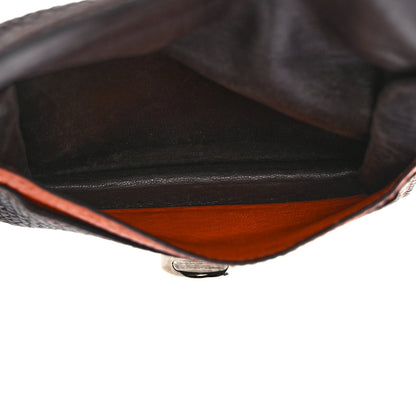 Hermes Togo Dogon Card Case Black Orange 5 of 11