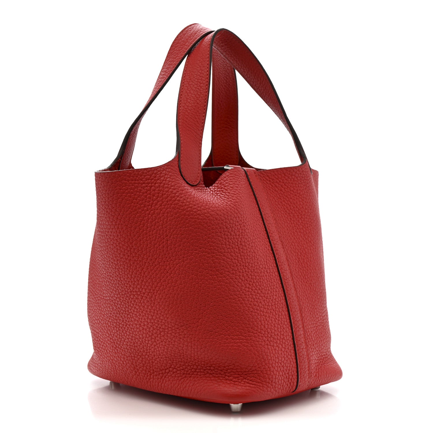 Hermes Taurillon Clemence Picotin Lock 18 PM Rouge Pivoine 3 of 10