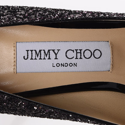 Jimmy Choo Coarse Glitter Degrade Romy 100 Pumps 37.5 Pink Black 9 of 10