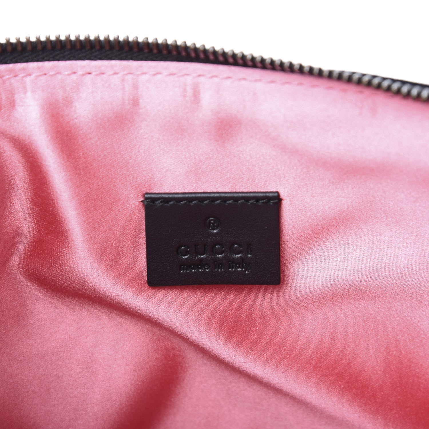 Gucci Velvet Matelasse GG Marmont Zip Pouch Black 6 of 7