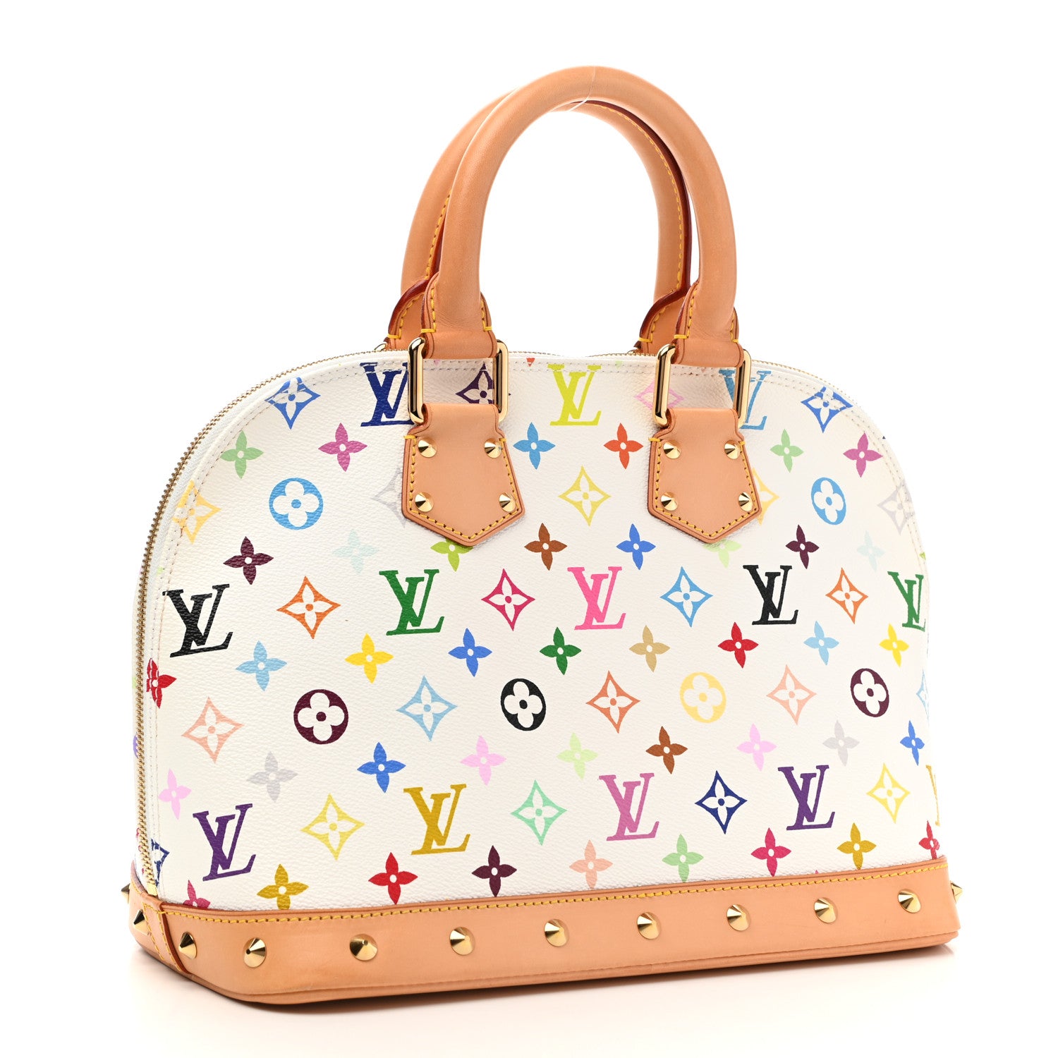 Louis Vuitton Monogram Multicolor Alma White 3 of 11