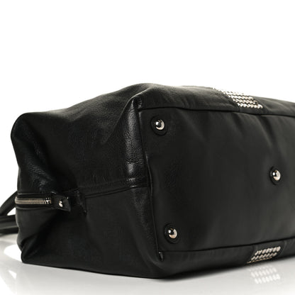 Saint Laurent Calfskin Studded Easy Sac Black 9 of 15