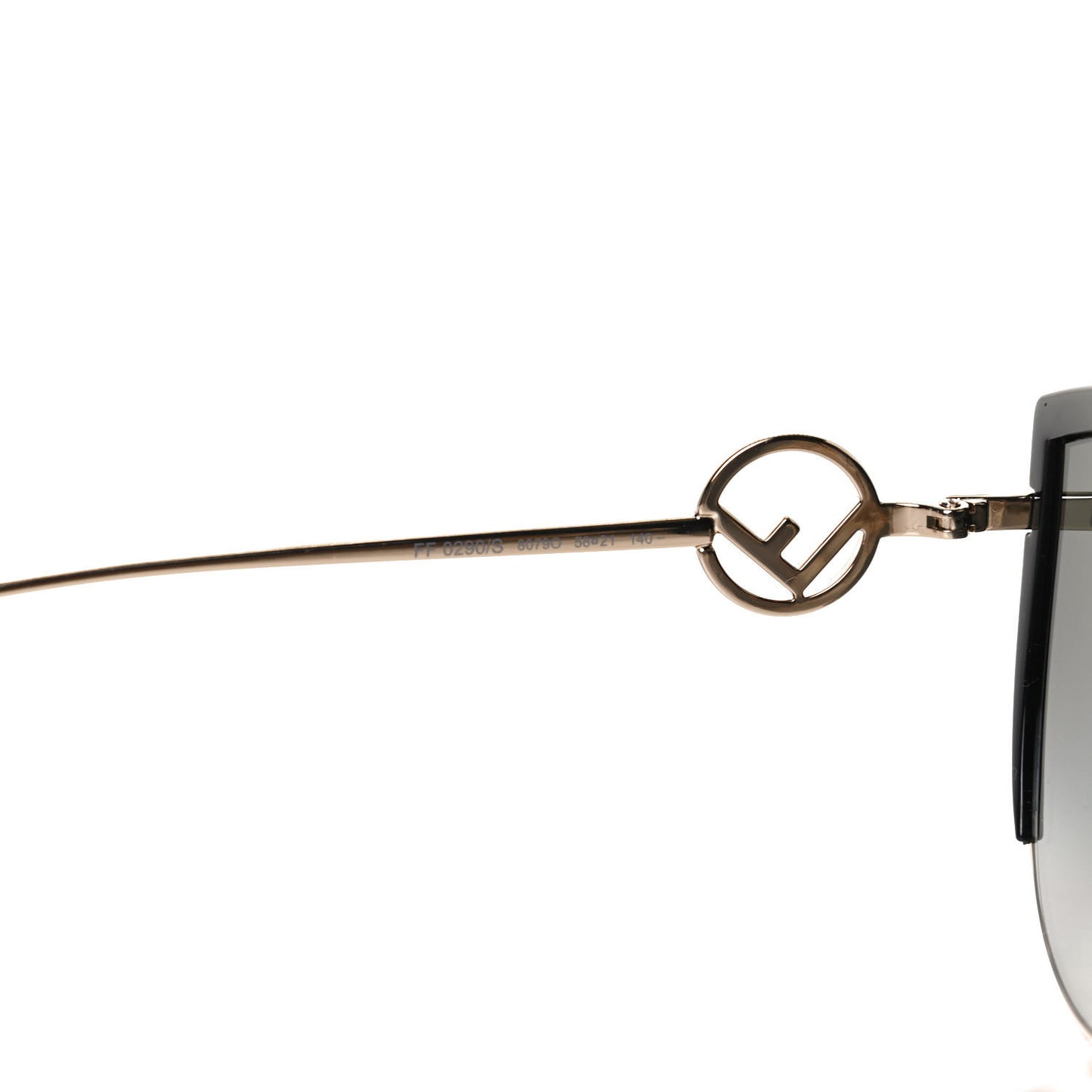 Metal Acetate F is Fendi Cat Eye Sunglasses FF 0290/S Gold