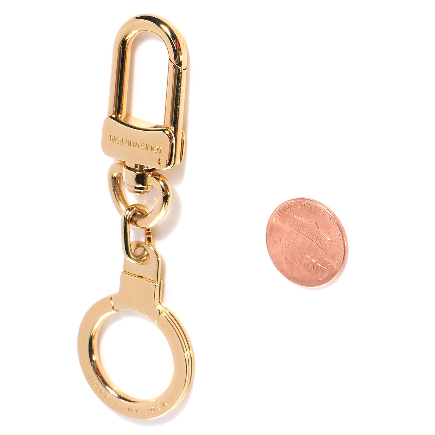 Louis Vuitton Pochette Extender Key Ring Gold 2 of 4