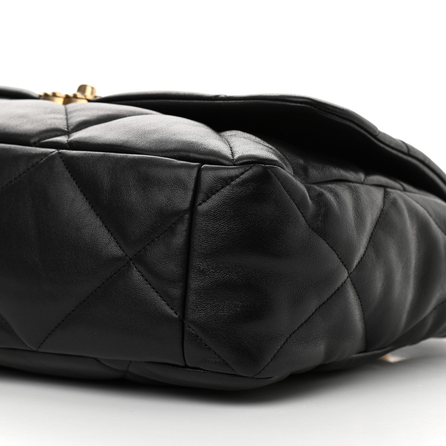 Chanel Lambskin Quilted Maxi Chanel 19 Flap Black 10 of 10
