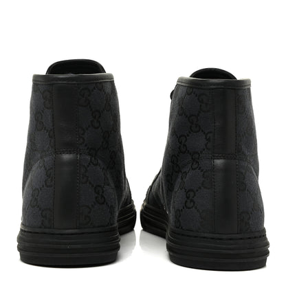 Gucci Monogram Mens High Top Sneakers Black 4 of 10