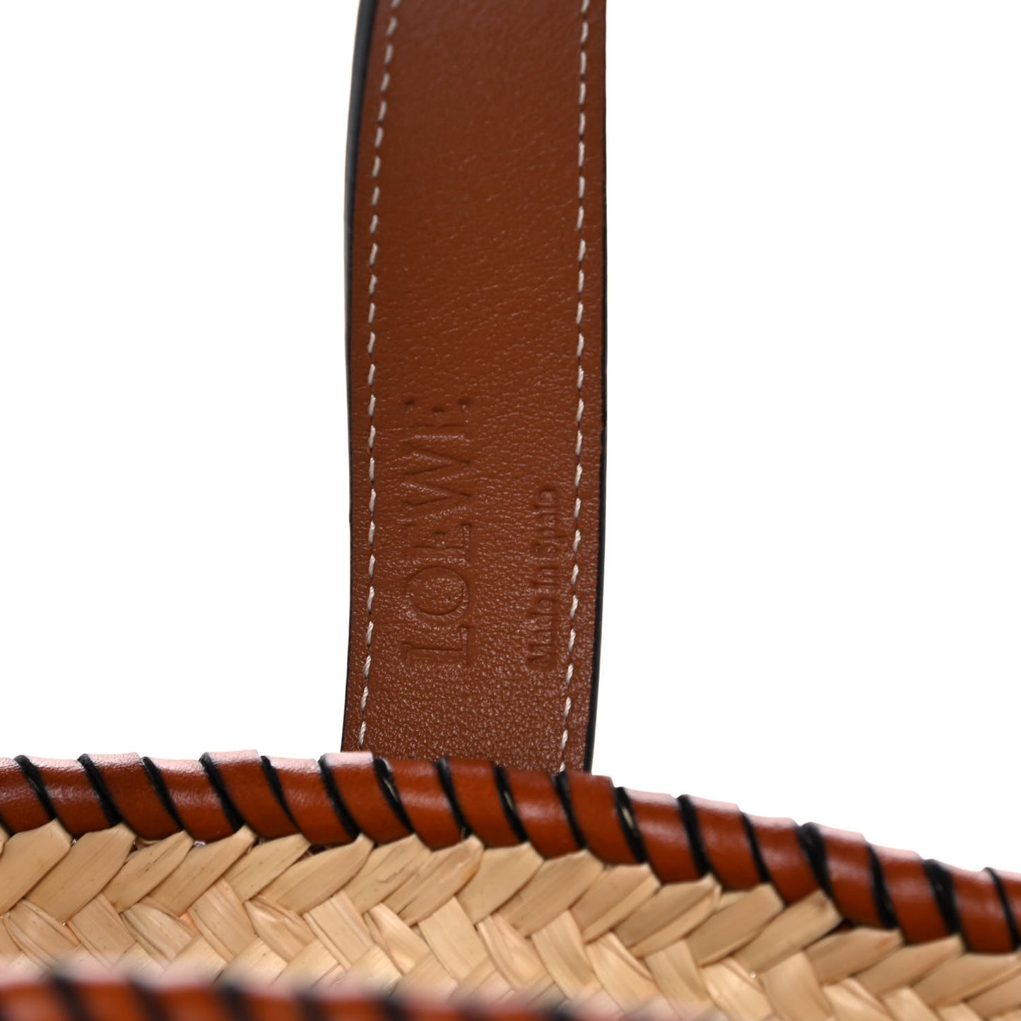 Raffia Small Basket Tote Bag Natural Tan