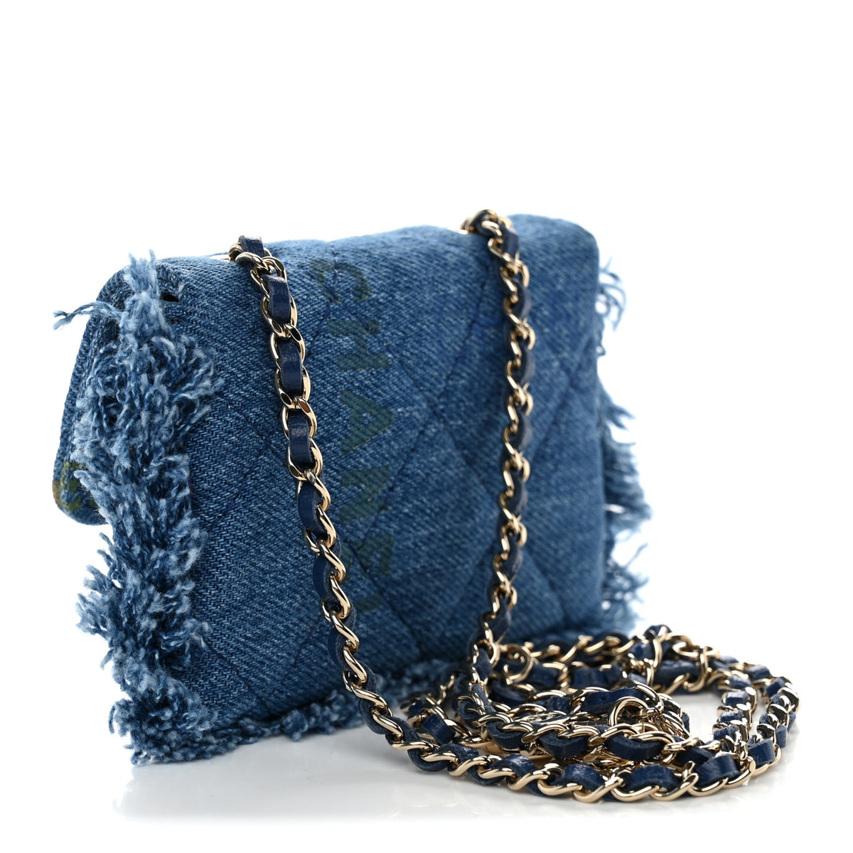 Denim Quilted Denim Mood Belt Bag Blue Multicolor