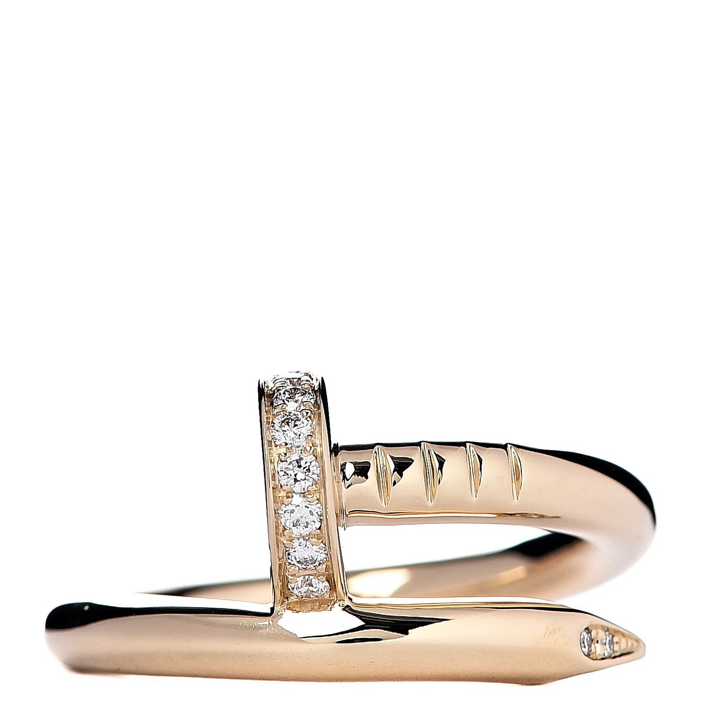 18K Yellow Gold Diamond Juste Un Clou Ring 47 4