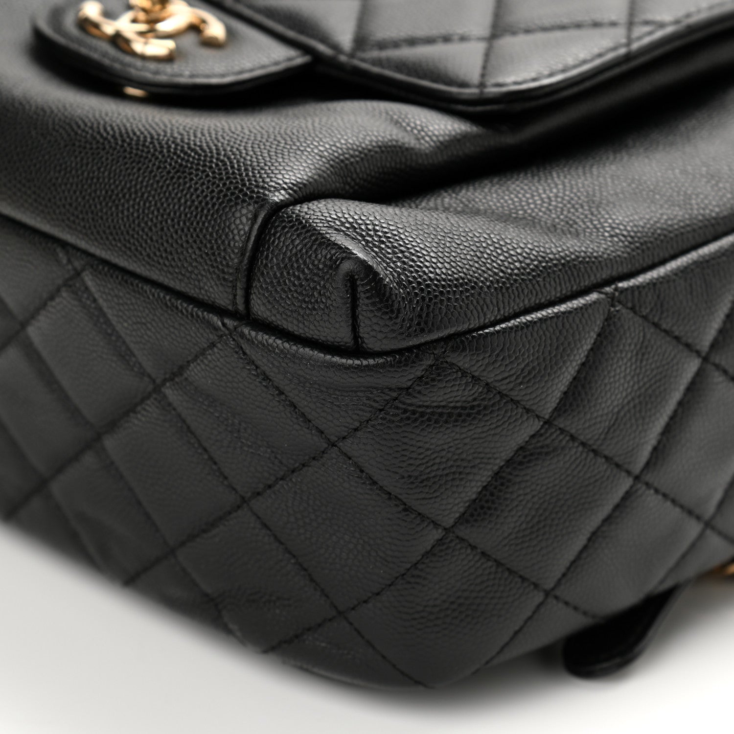 Chanel Caviar Quilted Medium Zip Around Backpack Black 10 of 11