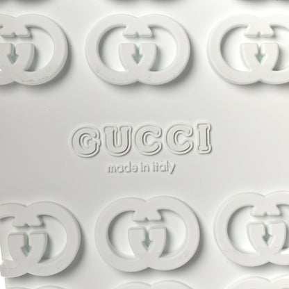 Gucci Soft Rubber Horsebit Touch Womens Strapped Sandals 37 Great White 7 of 8