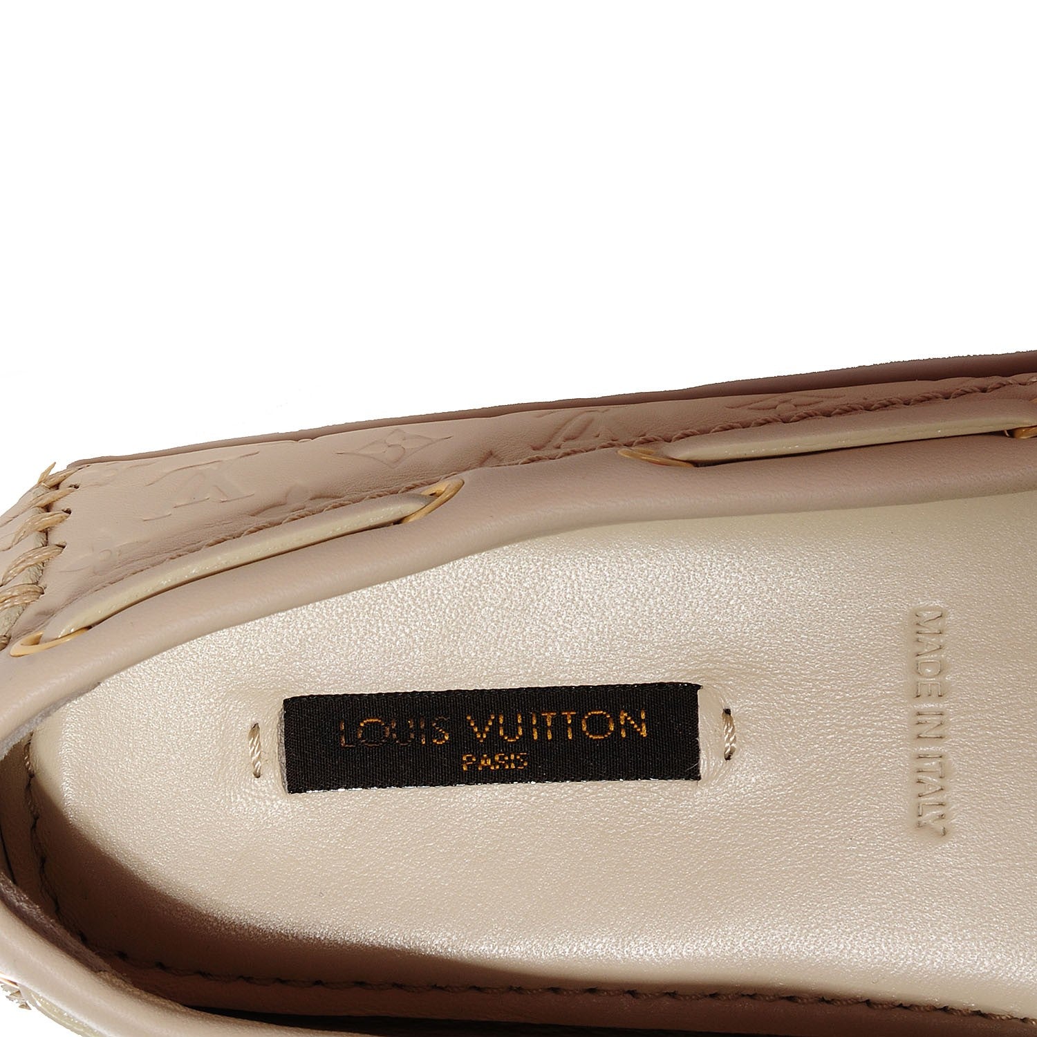 Louis Vuitton Empreinte Gloria Loafer Beige Size 37.5 6 of 6