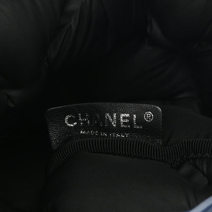 Chanel Calfskin Quilted Chesterfield Backpack Blue 6 of 11