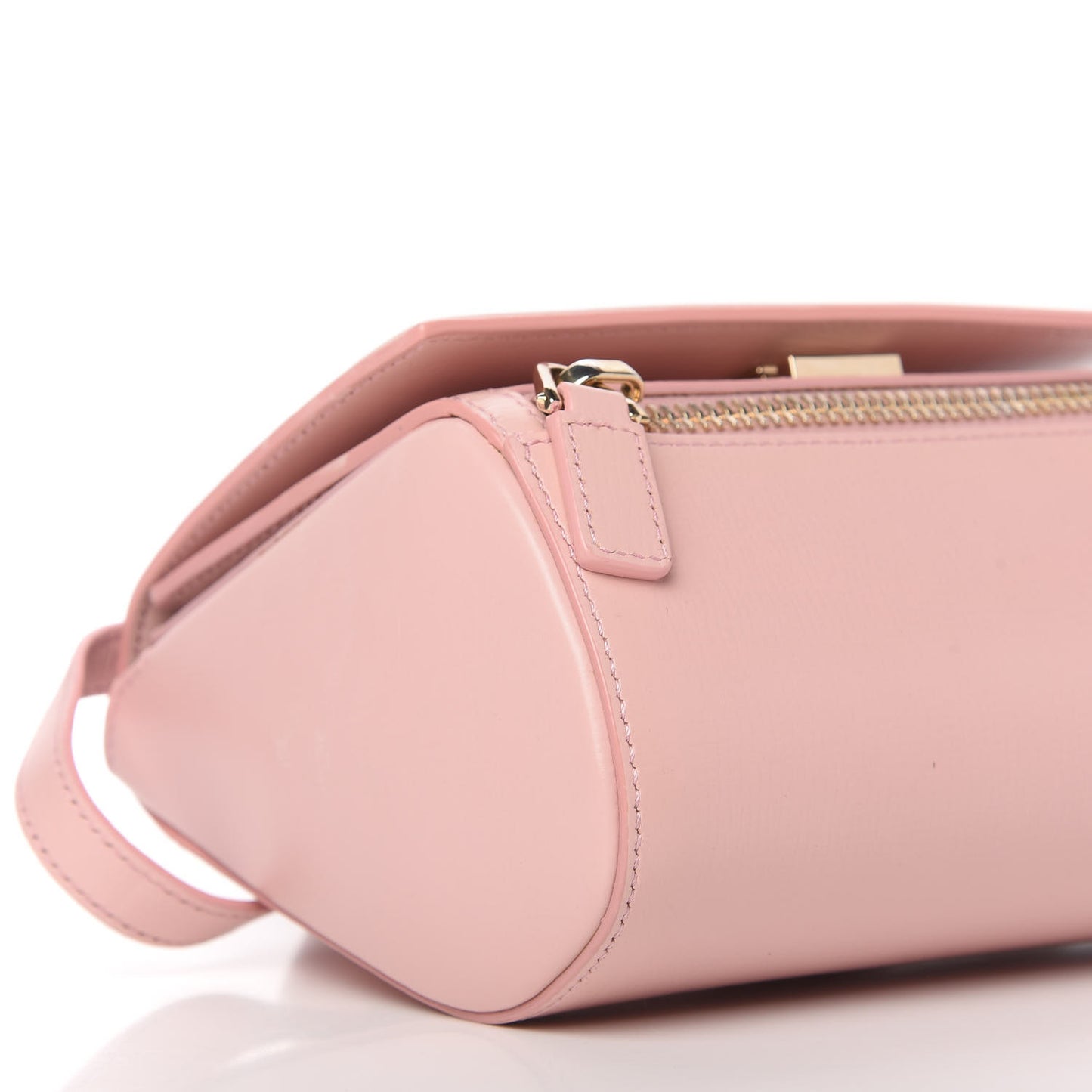 Textured Calfskin Mini Pandora Box Crossbody Bag Pink
