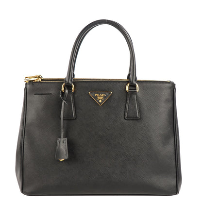 Prada Saffiano Medium Galleria Double Zip Tote Black 1 of 11