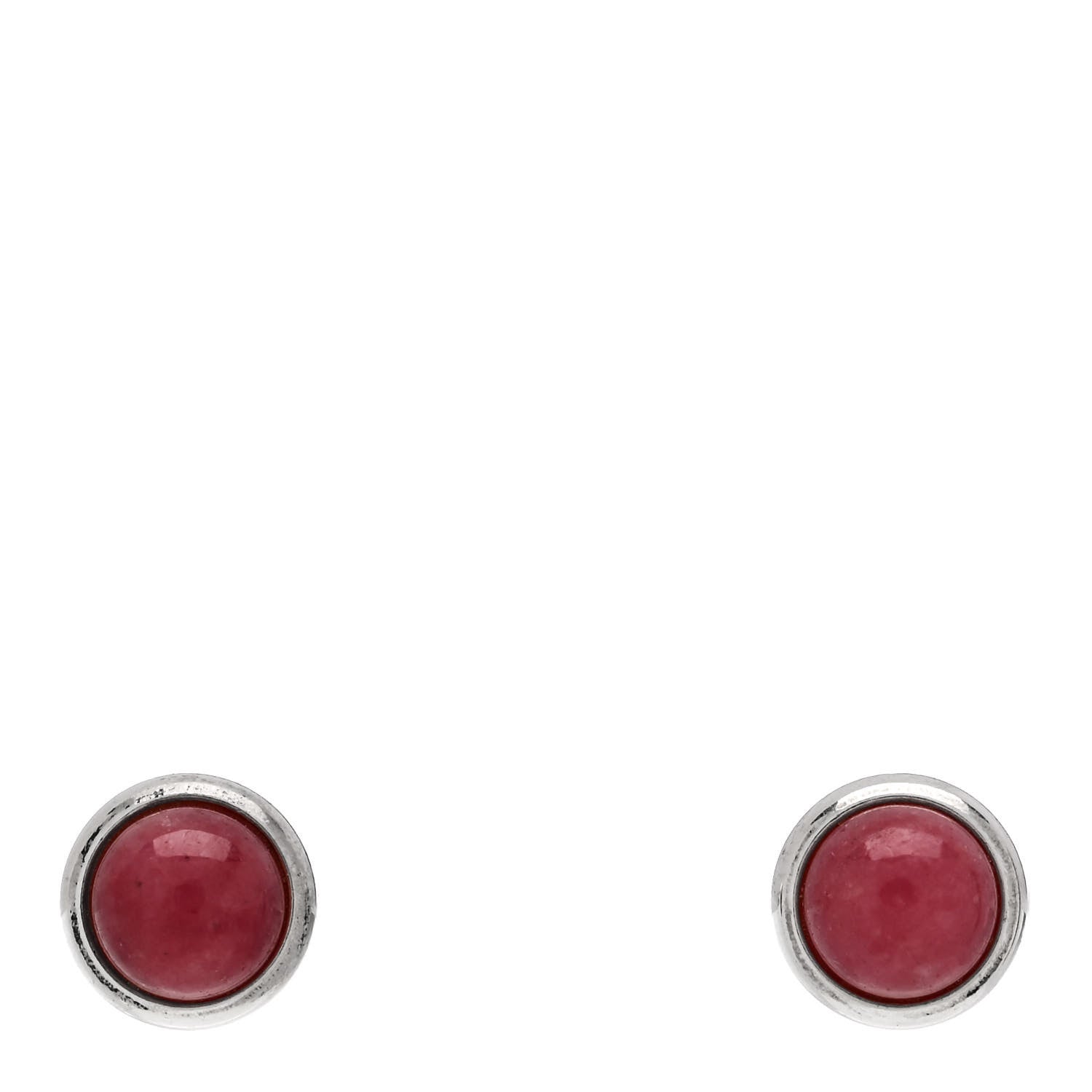 Tiffany Sterling Silver Rhodonite Elsa Peretti Color by the Yard Earrings 1 of 5