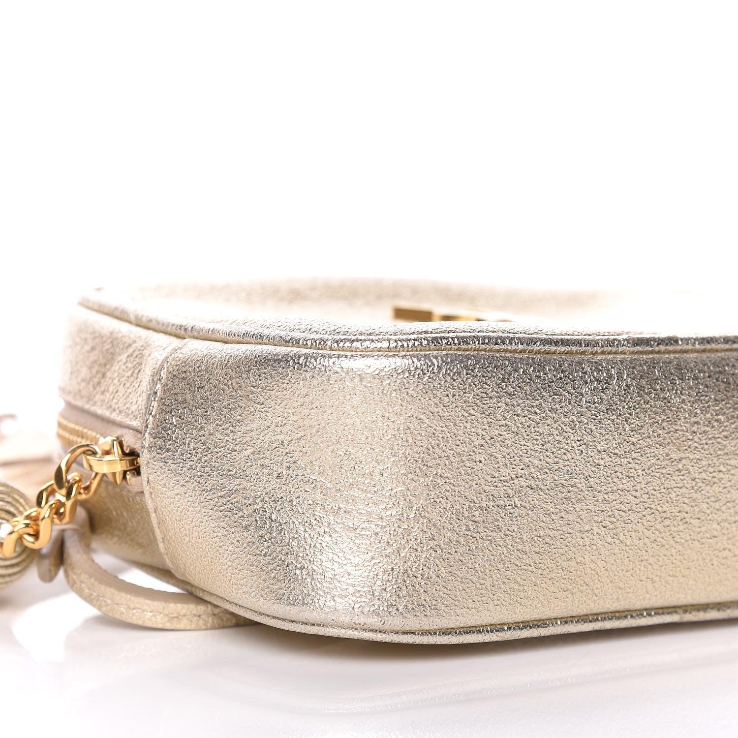 Saint Laurent Metallic Calfskin Monogram Blogger Bag Gold 9 of 10