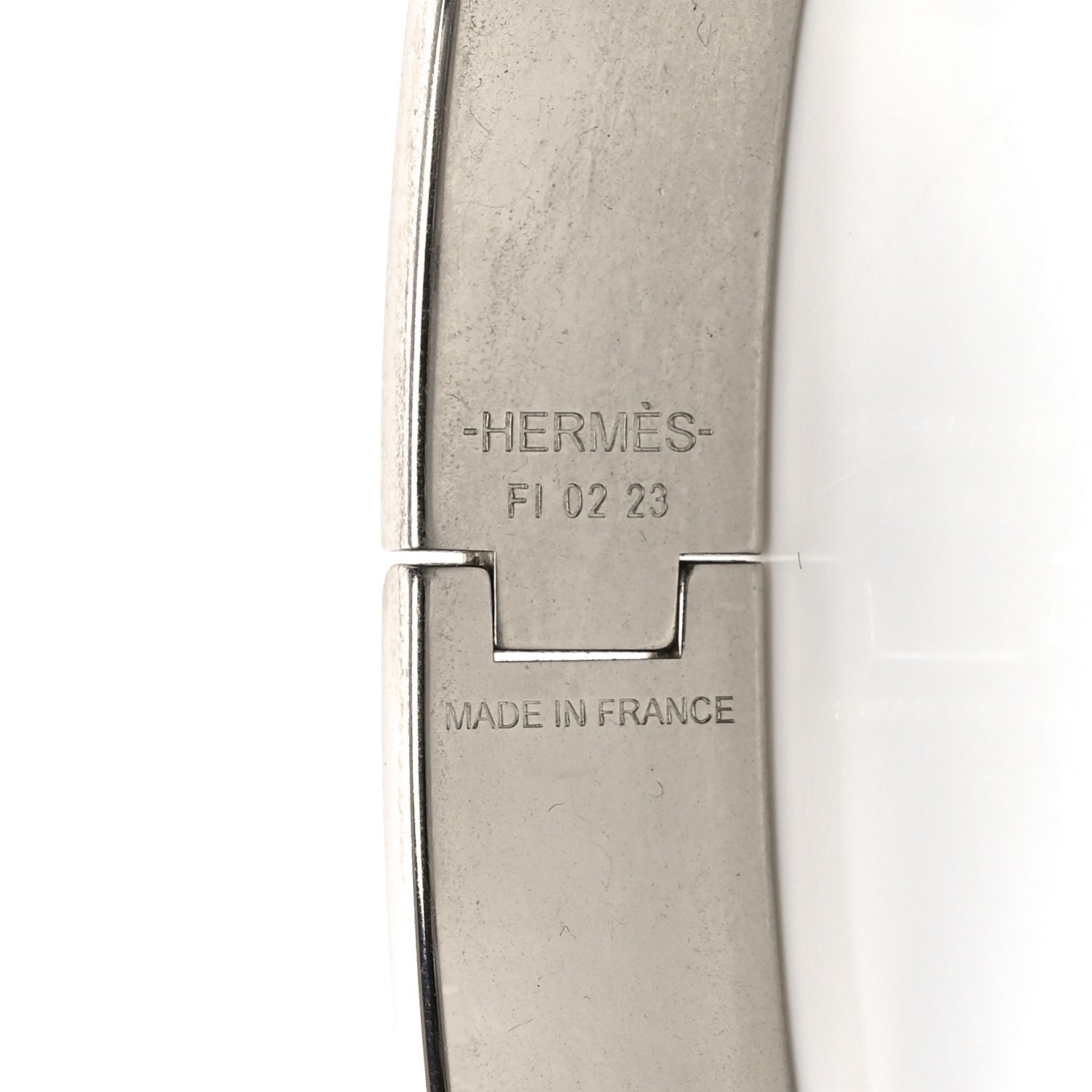 Hermes Matte Enamel Narrow Clic Clac HH Bracelet T6 Black 4 of 5