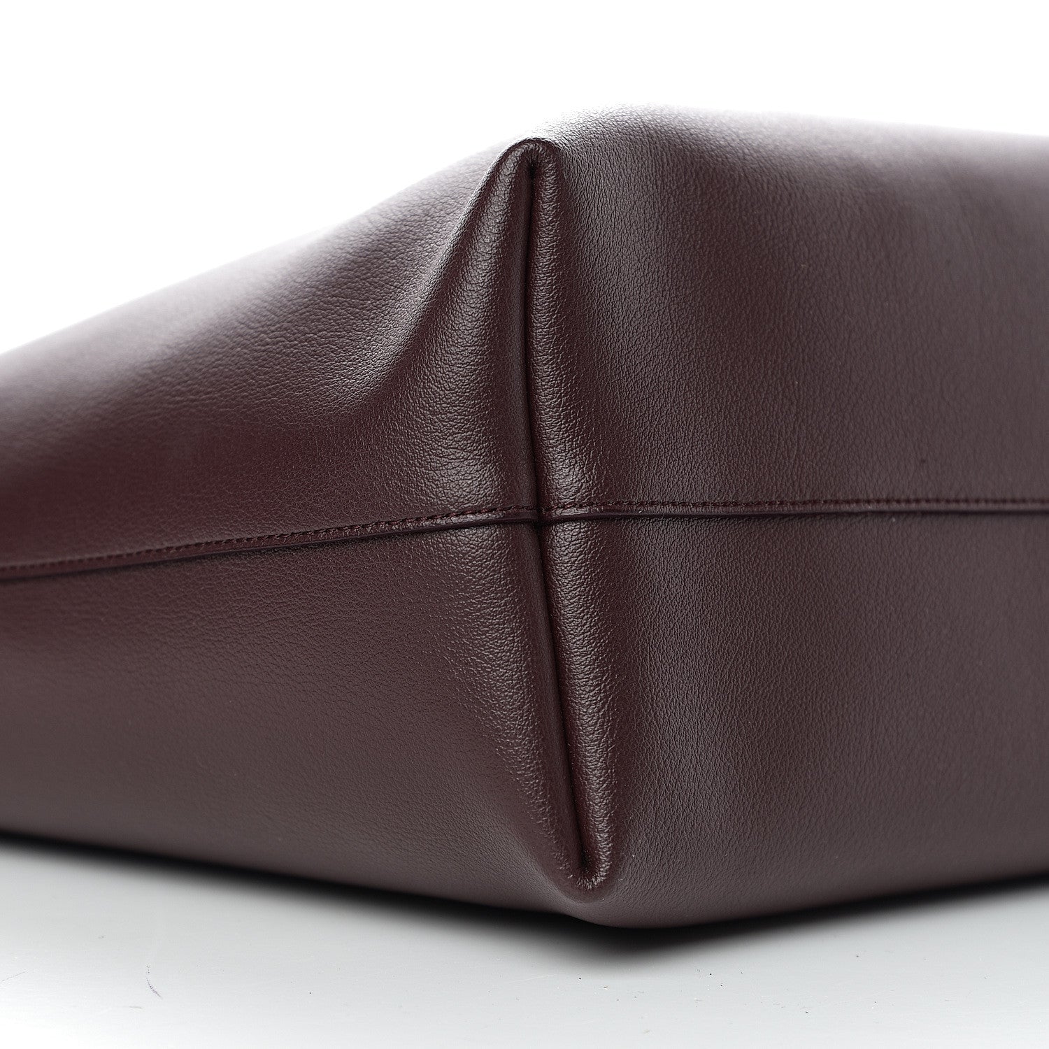 Saint Laurent Calfskin Large Shopping Tote Bordeaux 7 of 9