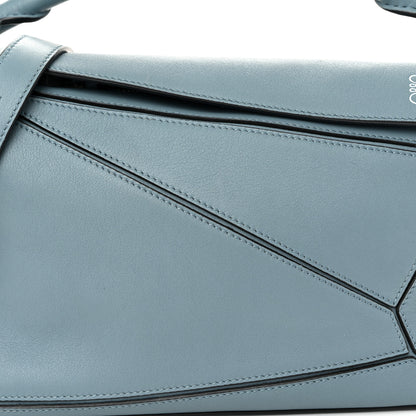 Loewe Calfskin Small Puzzle Bag Stone Blue 8 of 10