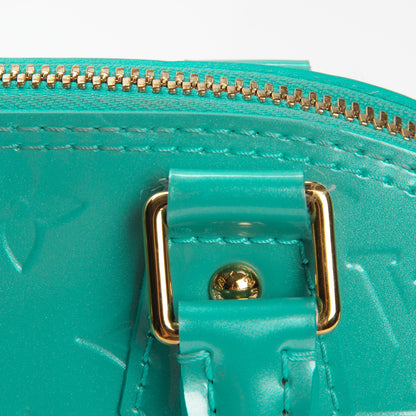 Louis Vuitton Vernis Alma BB Blue Lagon 9 of 10