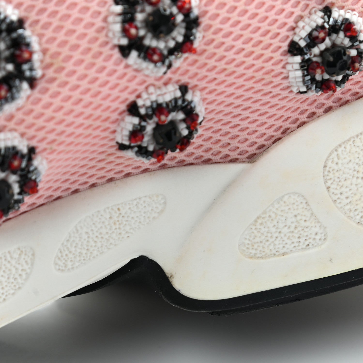 Christian Dior Technical Canvas Embellished Dior Fusion Sneakers 36 Pink Black 14 of 18