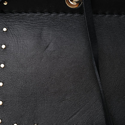 Lanvin Goatskin Medium Trilogy Cabas Black 13 of 14