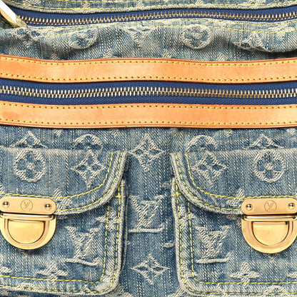 Louis Vuitton Monogram Denim Baggy PM Blue 7 of 10