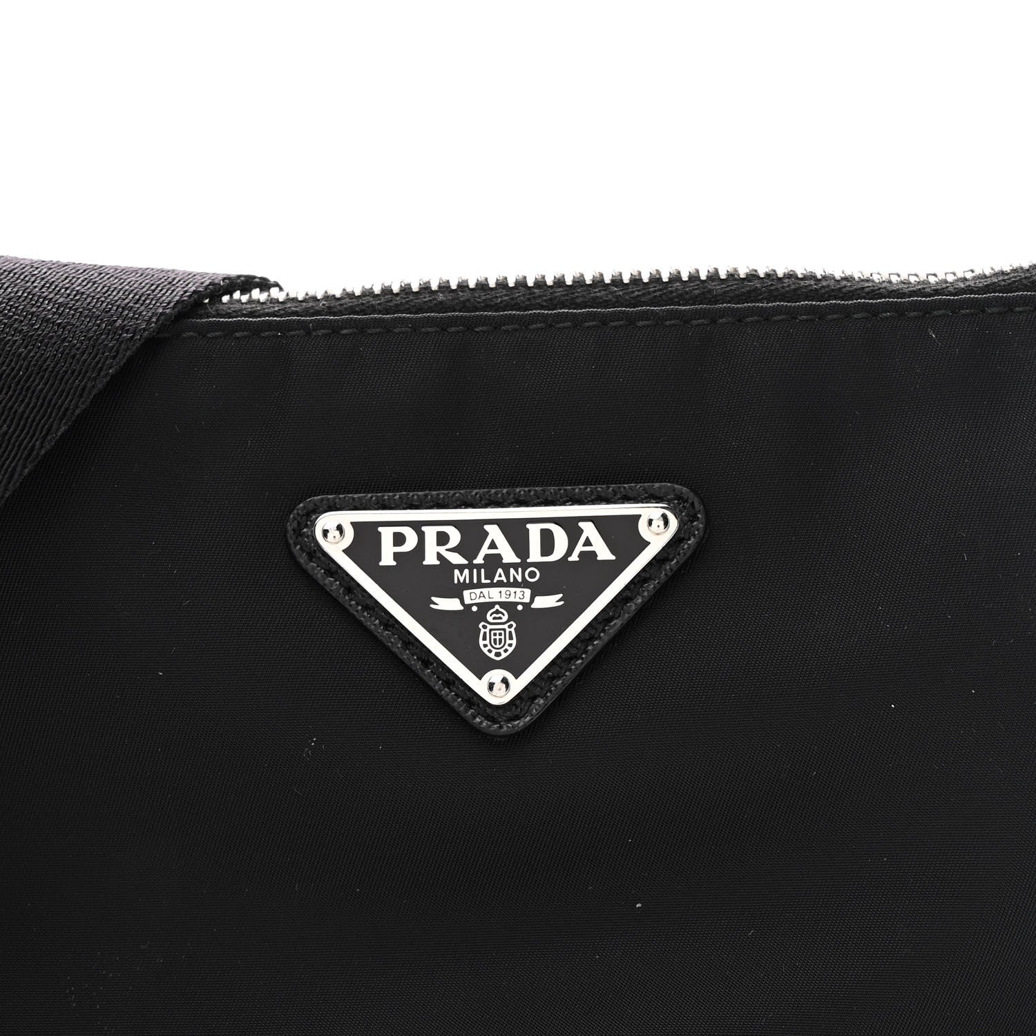 Prada Re-Nylon Saffiano Re-Edition 2000 Double Zip Crossbody Bag Black 8 of 10