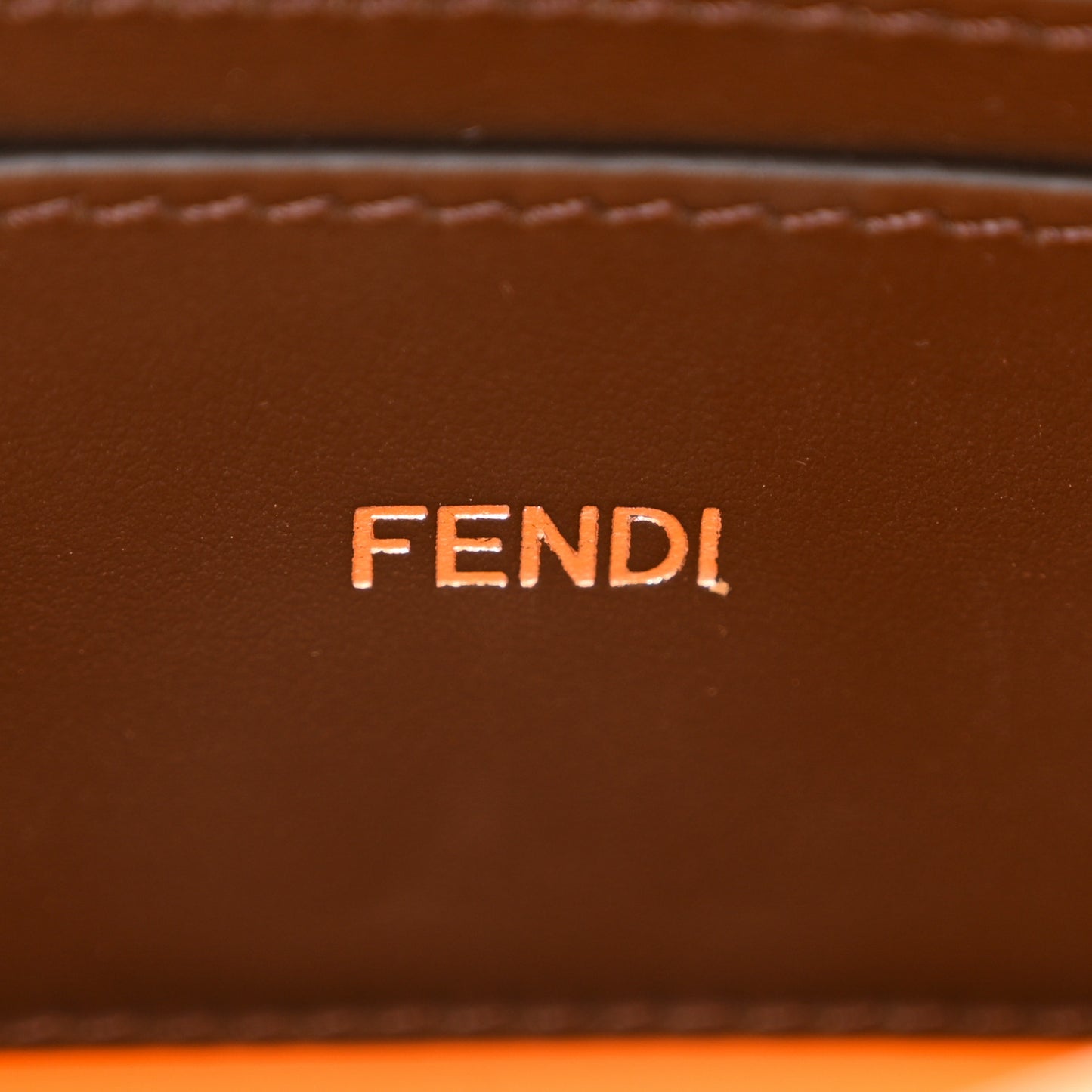 Cuoio Romano Vitello Cover Bi-Color Peekaboo I See U X Cross Satchel Orange