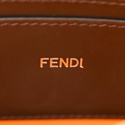 Fendi Cuoio Romano Vitello Cover Bi-Color Peekaboo I See U X Cross Satchel Orange 6 of 10