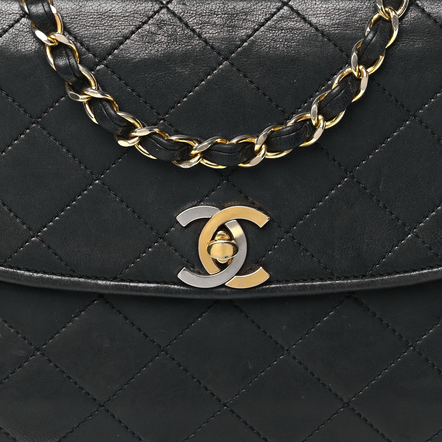 Chanel Lambskin Quilted Single Flap Black 9 of 12