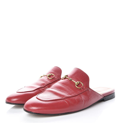 Gucci Malaga Kid Womens Princetown Slippers 41 Hibiscus Red 3 of 15