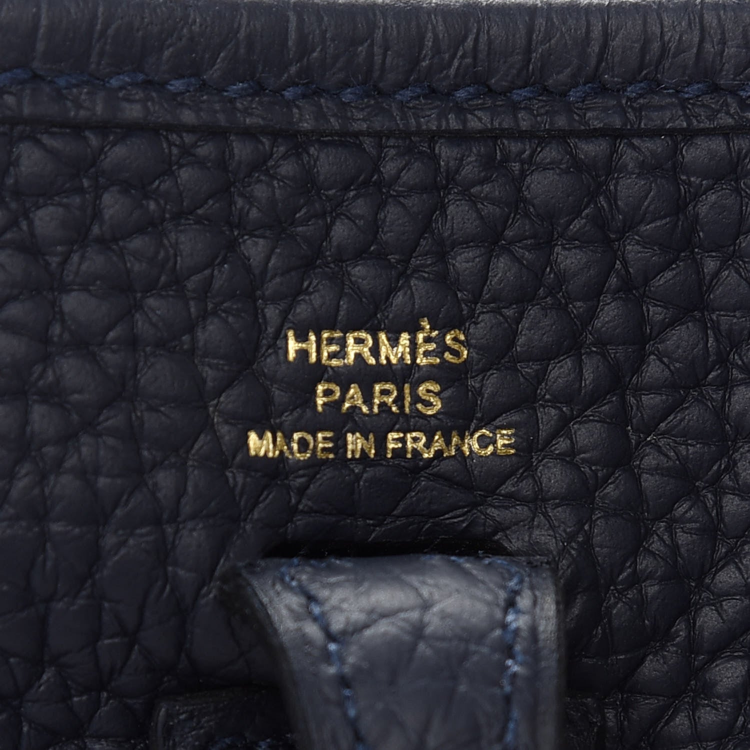 Hermes Taurillon Clemence Evelyne TPM Bleu Nuit 6 of 9