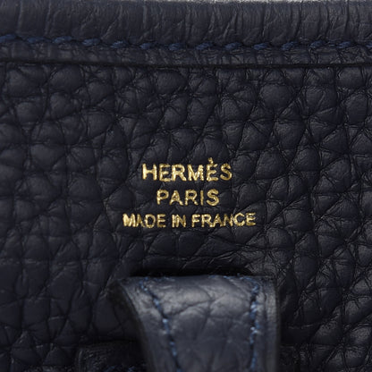 Hermes Taurillon Clemence Evelyne TPM Bleu Nuit 6 of 9