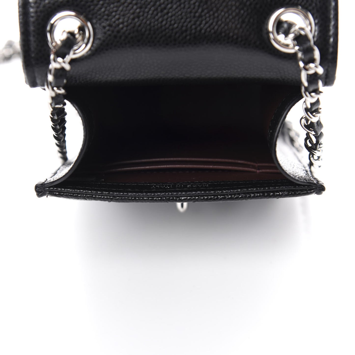 Caviar Quilted Classic Phone Holder Black