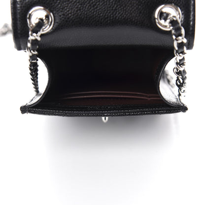 Chanel Caviar Quilted Classic Phone Holder Black 5 of 12