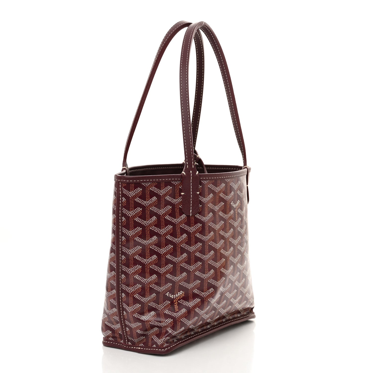 Goyard Goyardine Reversible Mini Anjou Burgundy 6 of 23