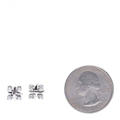 Tiffany Platinum Diamond Schlumberger Lynn Earrings 2 of 6