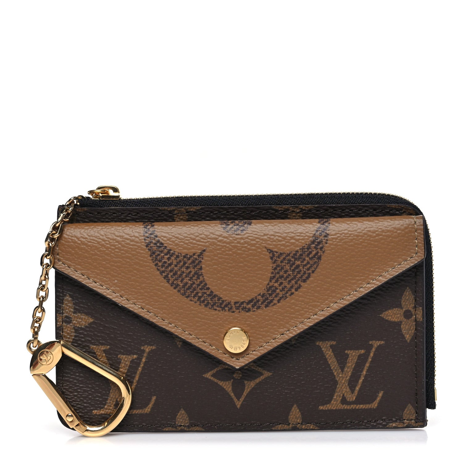 Louis Vuitton Reverse Monogram Recto Verso Card Holder Brown 1 of 8