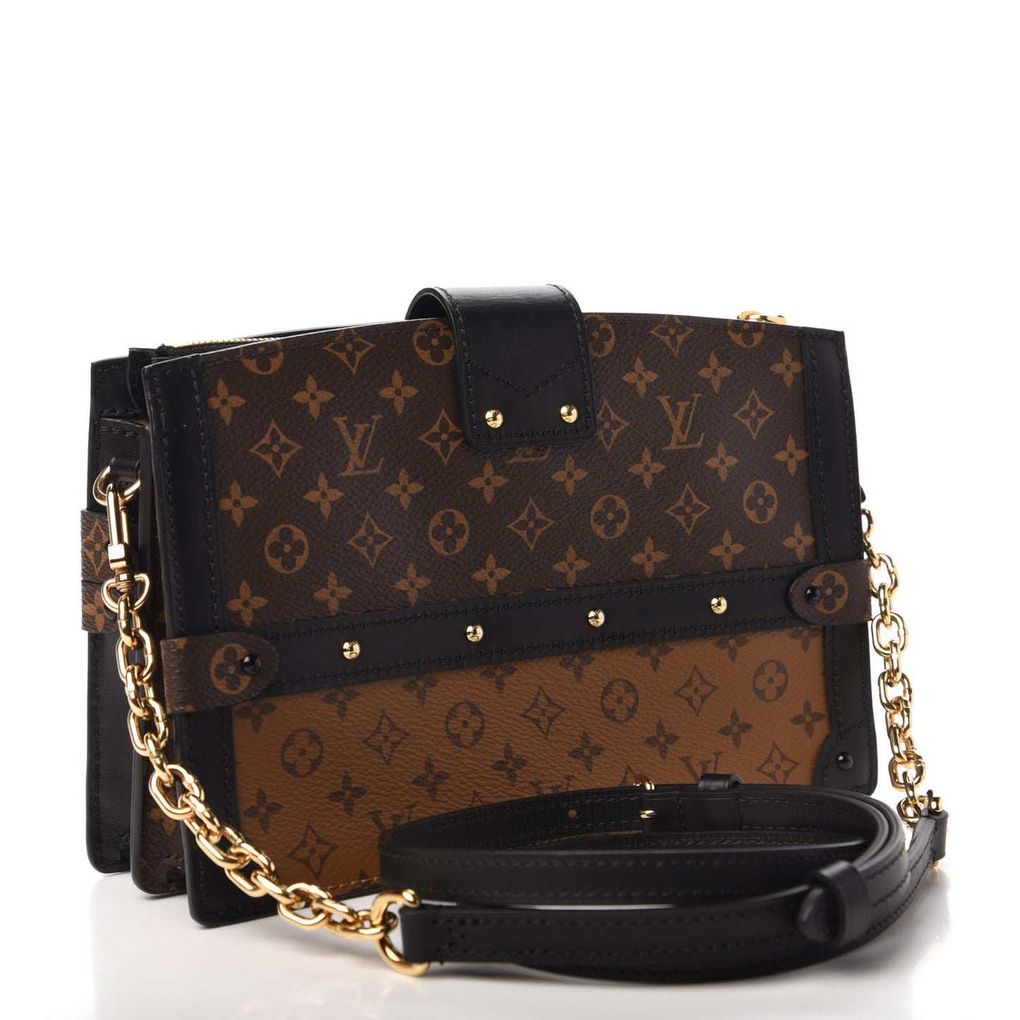 Reverse Monogram Trunk Clutch