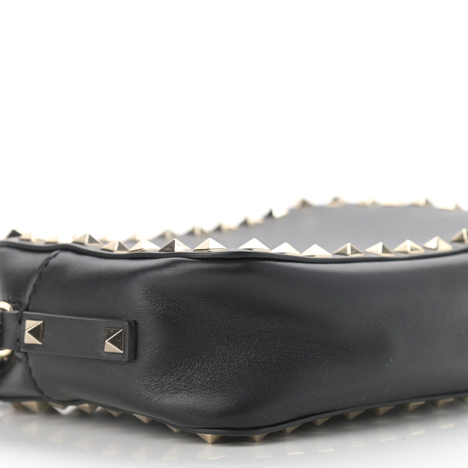 Valentino Garavani Calfskin Rockstud Camera Crossbody Bag Black 8 of 10