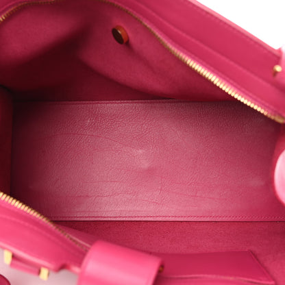 Saint Laurent Calfskin Small Classic Y Cabas Fuchsia 5 of 9