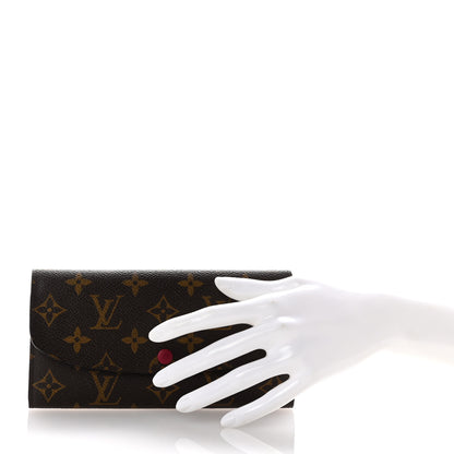 Louis Vuitton Monogram Emilie Wallet Fuchsia 2 of 6